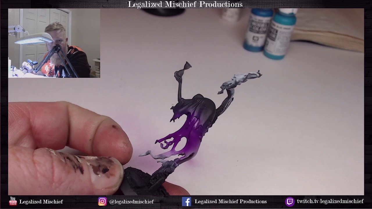 How to paint Nighthaunts   Part 1   Airbrushing Ghostly bits