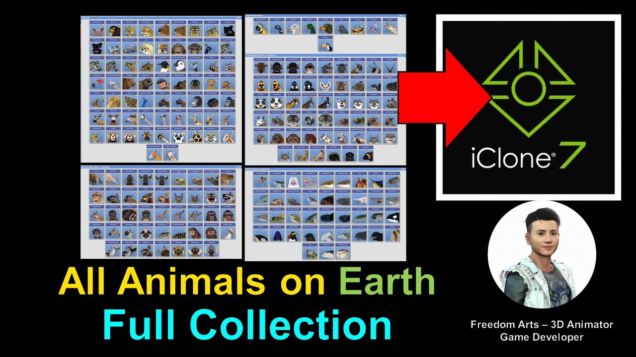 All Animals on Earth FULL COLLECTION - iClone 7.9 Tutorial - 3D Models resource
