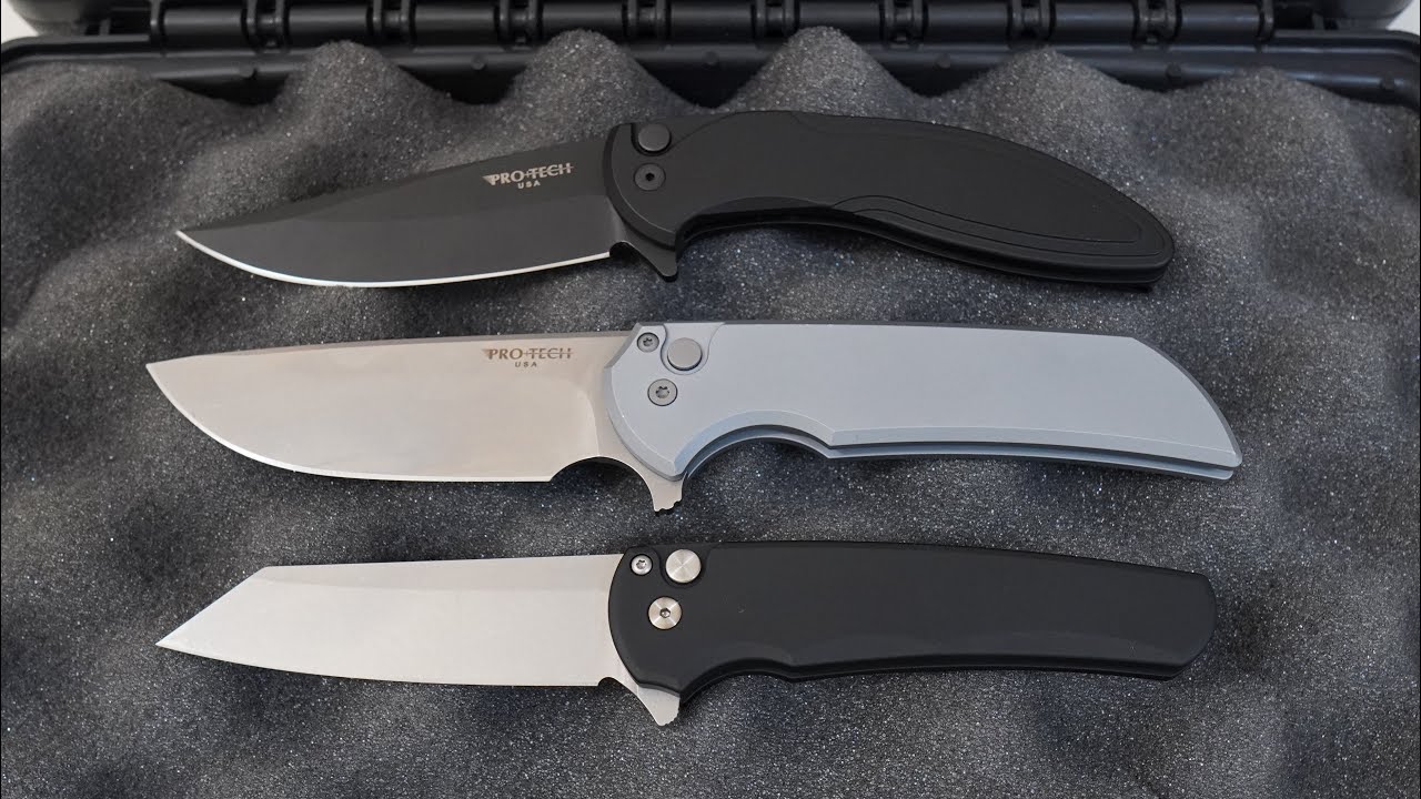 All Three Protech Manual Flippers! Protech Malibu, Protech Mordax, and Protech Cambria Comparison!