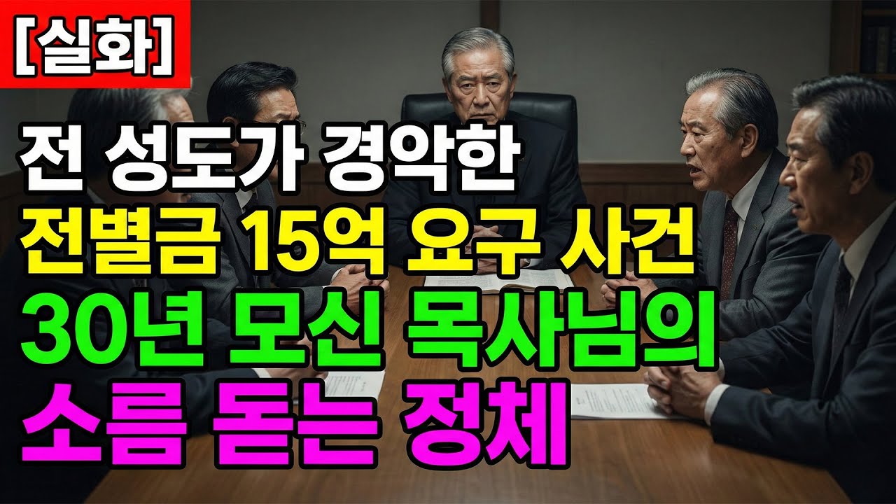 (신앙 간증) 전 성도가 경악한 전별금 15억 요구 사건, 30년 모신 목사님의 소름 돋는 정체 (실화) #신앙간증 #기독교간증 #은혜간증 #실화간증#전별금