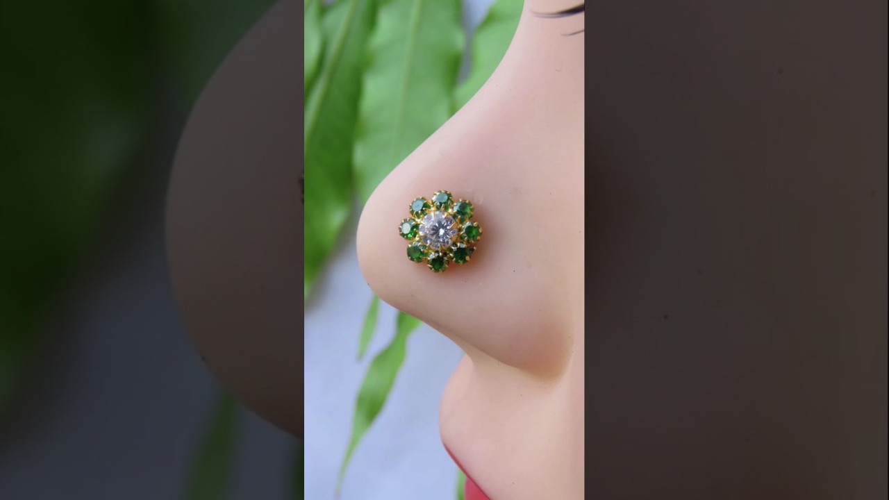 gold ki nose pin 