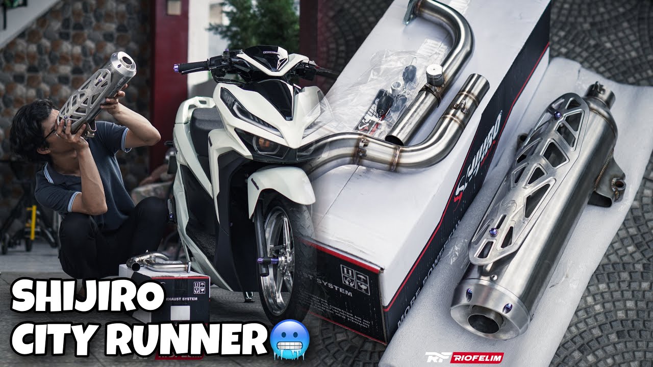 GANTI KNALPOT SHIJIRO CITY RUNNER!! DUHH GANTENGNYA😍