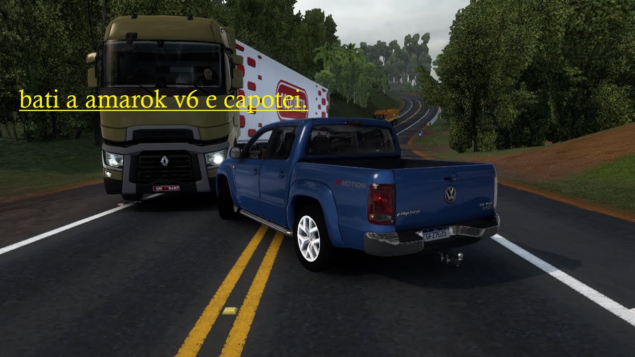 capotei e bati a amarokv6,indo buscar a scania 145...