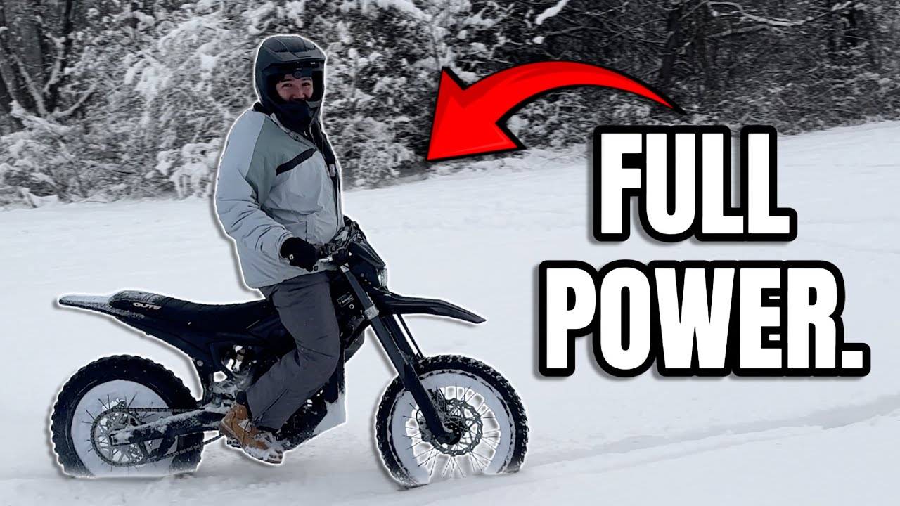 I Rode my Ultra Bee in the Snow.