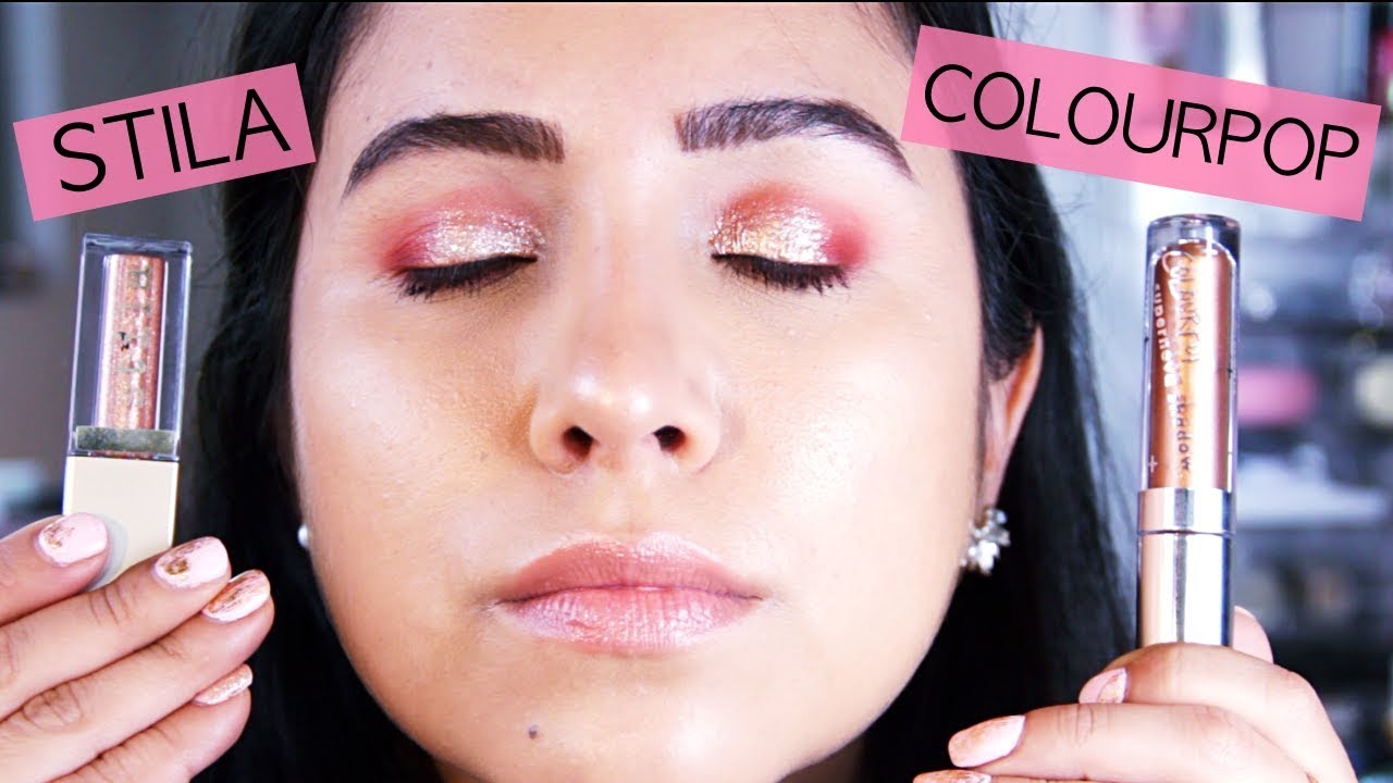 ¿LAS MEJORES SOMBRAS CON GLITTER? STILA GLITTER VS COLOURPOP SUPERNOVA RESEÑA