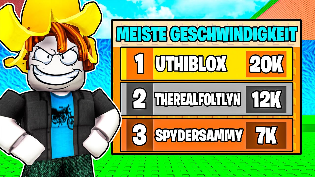 ICH habe als NOOB PLATZ 1 im LEADERBOARD in ENTKOMME DEM TSUNAMI FÜR BRAINROTS ERREICHT...