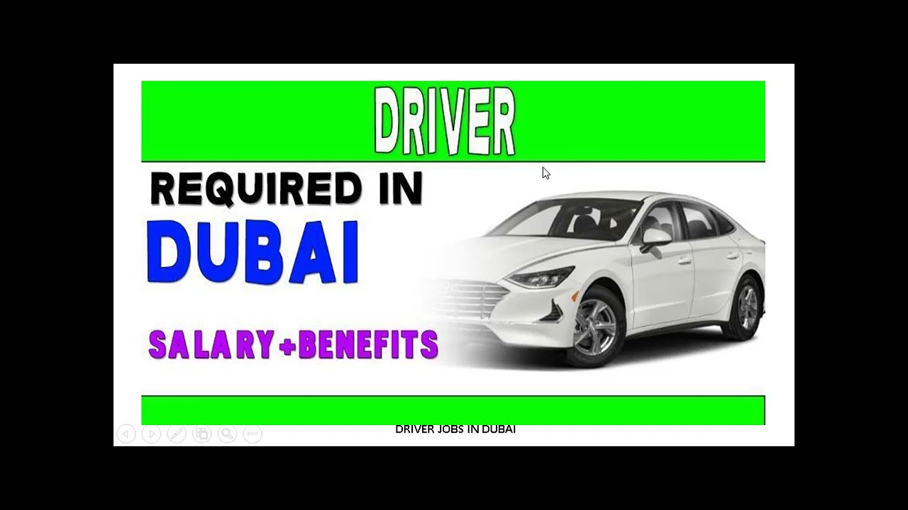 Home Driver Job UAE Experience Required in Dubai UAE