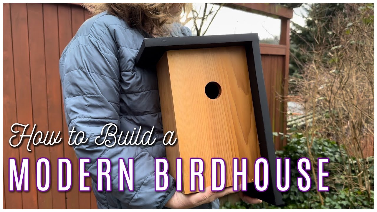 How to Build a Modern Birdhouse for the Garden!