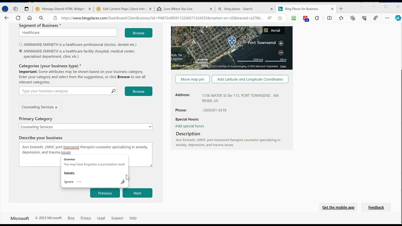 Personal SEO&reg; Teaches how to add your business to Bing Places