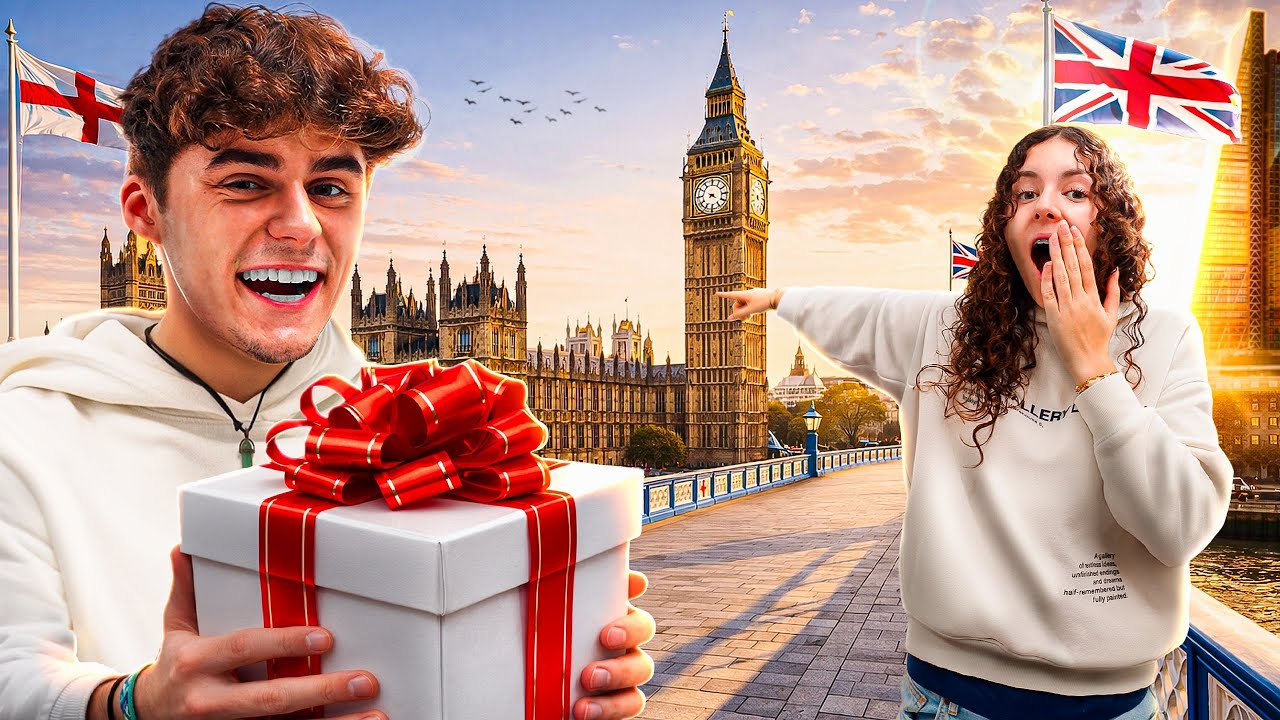 J’OFFRE UN VOYAGE SURPRISE À MA PETITE SŒUR ?!  (On part visiter Londres)