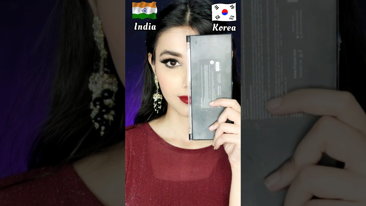 INDIA🇮🇳 VS KOREA🇰🇷 MAKEUP CHALLENGE 🤩| Which Side Do You Like The Most??| 