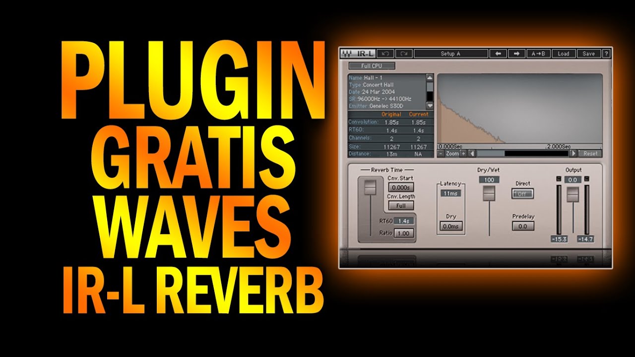 PLUGIN GRATIS WAVES IR-L REVERB ( + DESCARGA!! 👇)