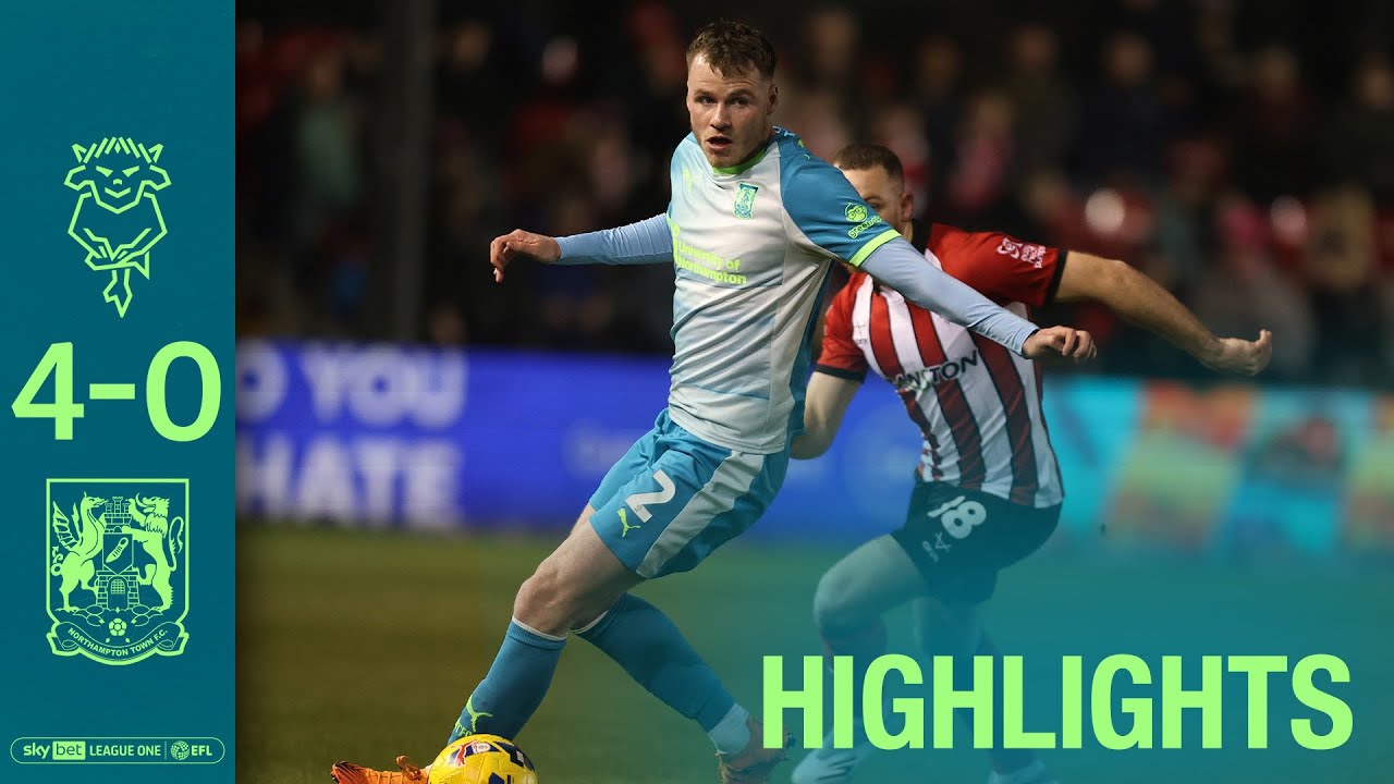 HIGHLIGHTS: Lincoln City 4 Northampton Town 0