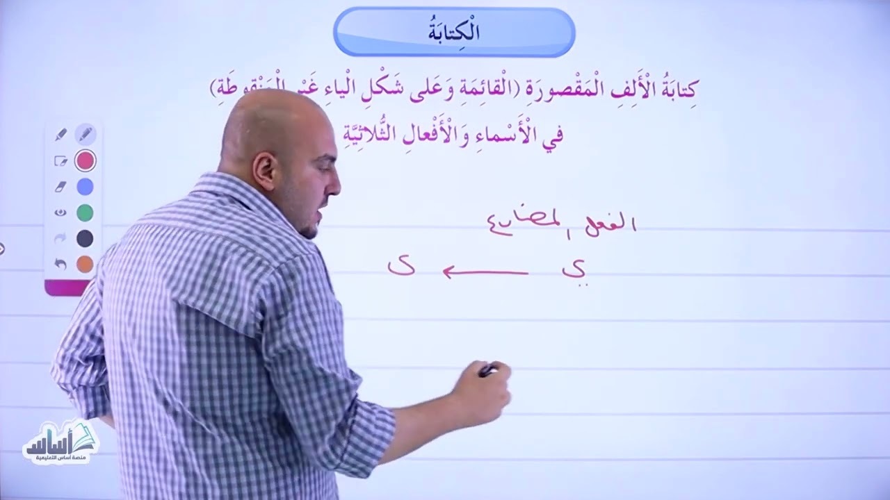 شرح قاعدة كتابة الألف المقصورة - للصف الخامس - الأستاذ إبراهيم حجاج
