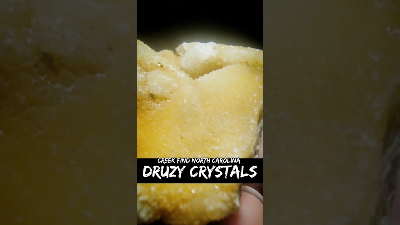 Druzy Quartz Found In North Carolina Creek