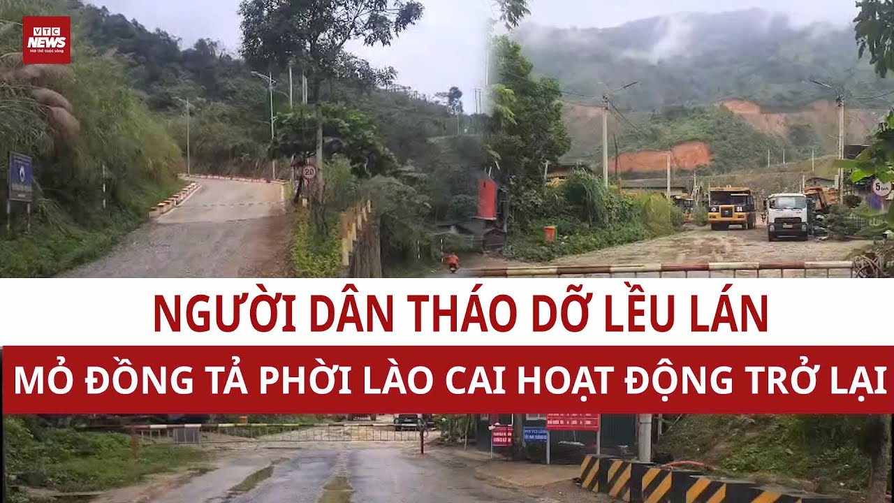 Người dân bất ngờ tháo dỡ lều lán, bỏ chặn đường, mỏ đồng Tả Phời - Lào Cai vận hành trở lại