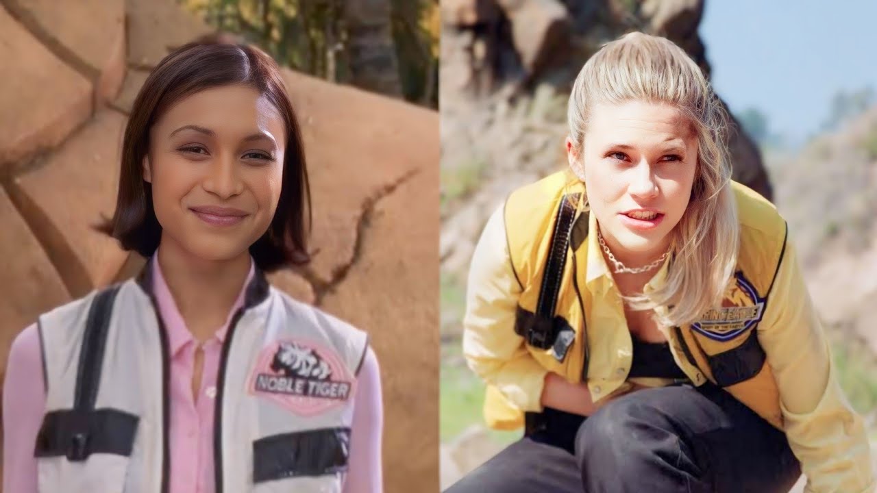 Alyssa and Taylor White and Yellow Ranger Fight Scenes 1-5 Power Rangers Wild Force