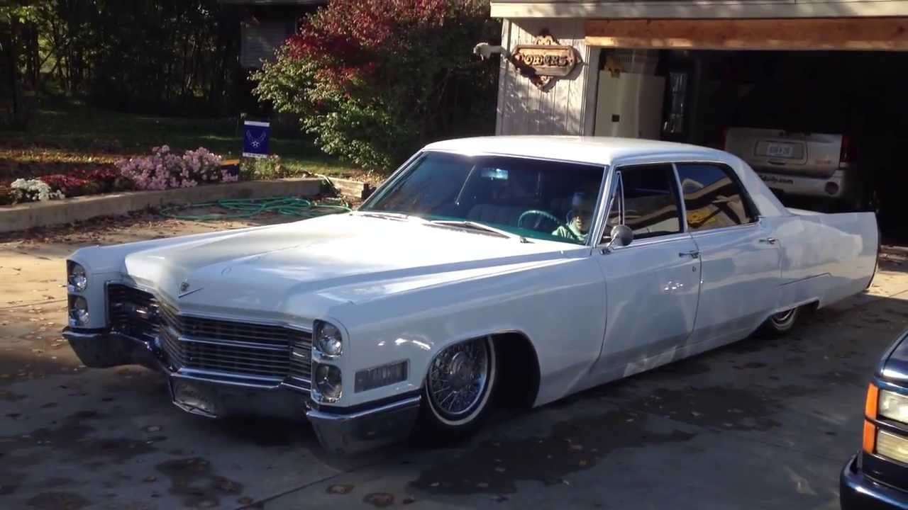 BadAss  66 Caddy Air Ride Dropped,Bagged,and Slammed 66 Caddy Resto Mod 1966 Cadillac