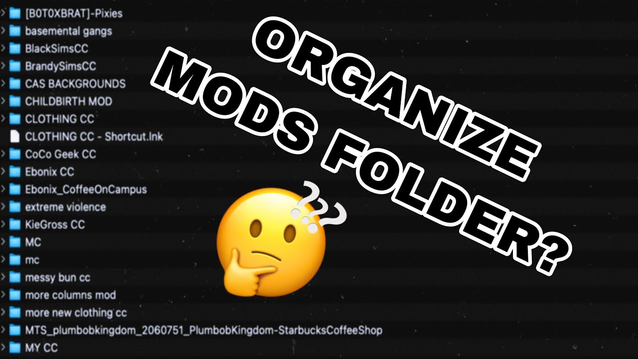 HOW TO ORGANIZE YOUR MODS FOLDER | SAME FOR MAC AND WINDOWS