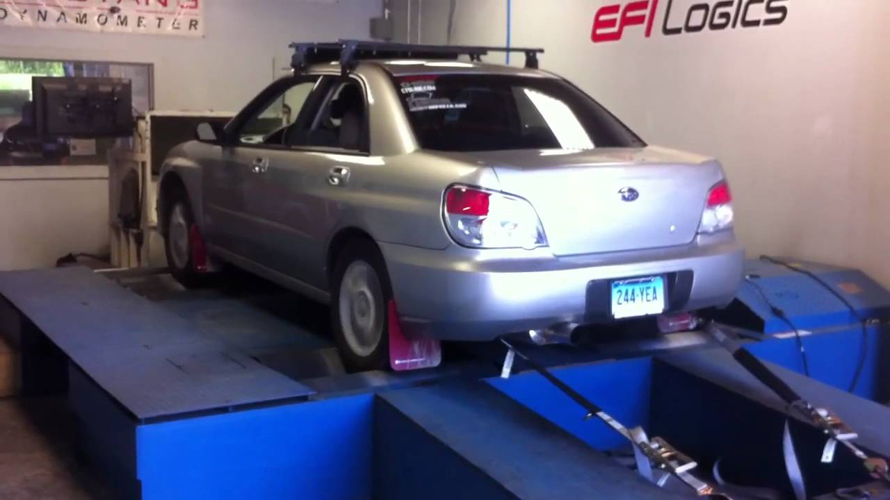 2006 Subaru Impreza 2.5i on the dyno
