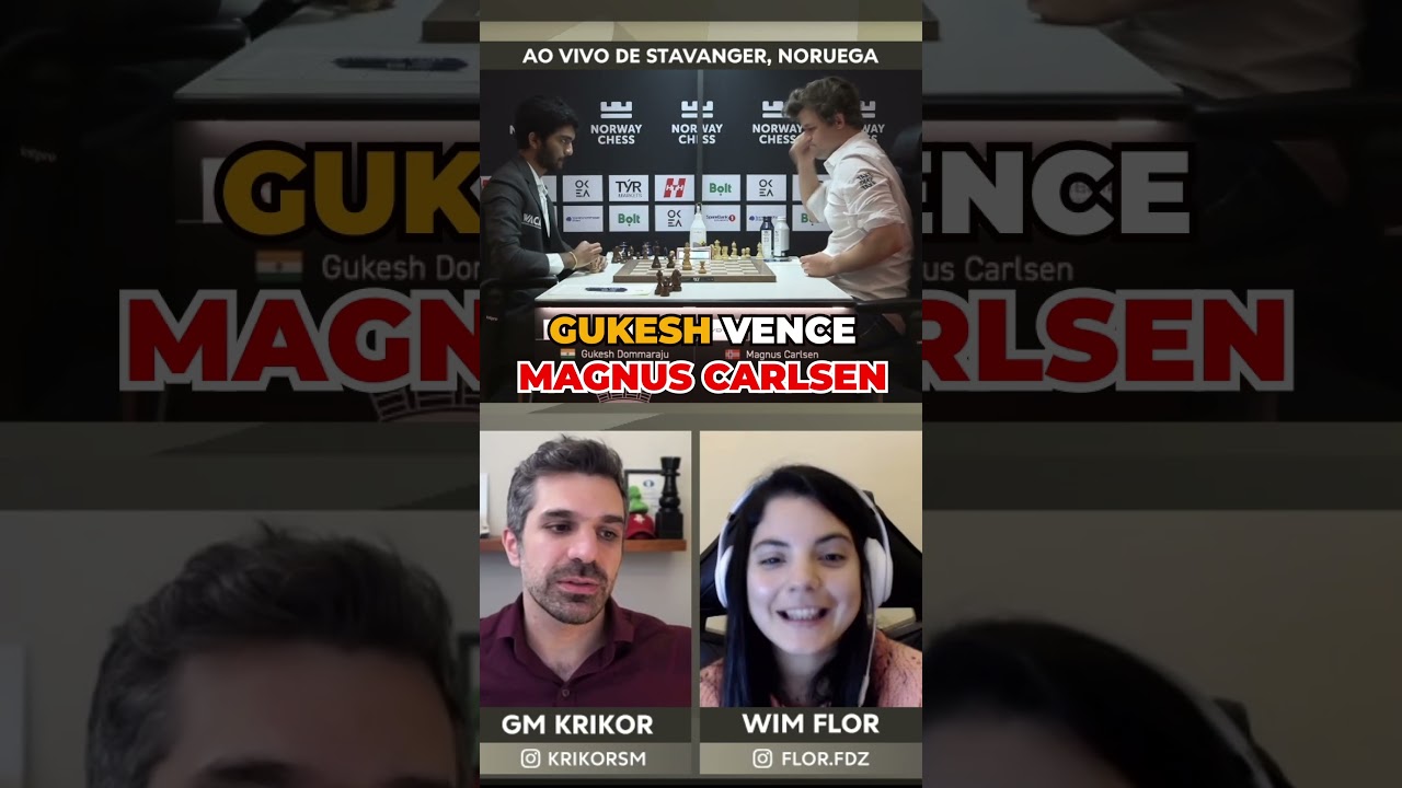 Magnus Carlsen TILTADO ao perder para Gukesh!
