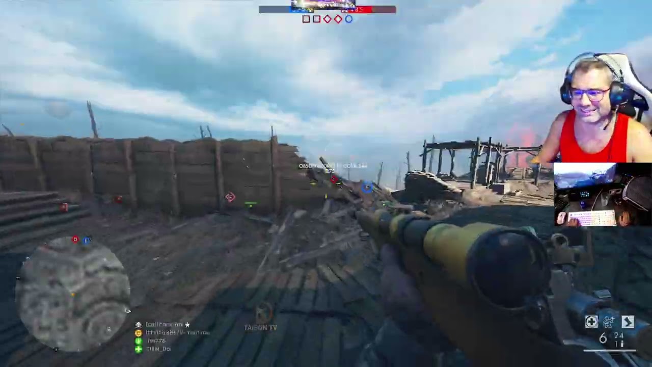 Con el Mortero Gigante de Verdun Battlefield 1