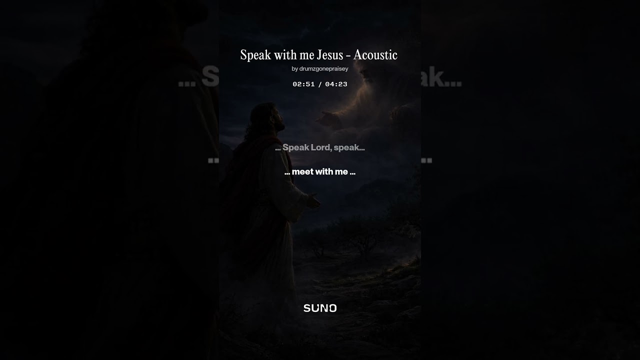 Speak with me Jesus