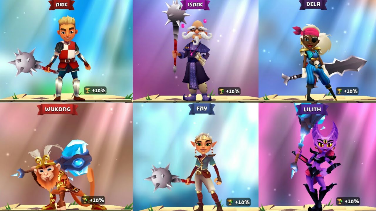 Baldes of Brim All characters Unlocked Upgraded to MAX level