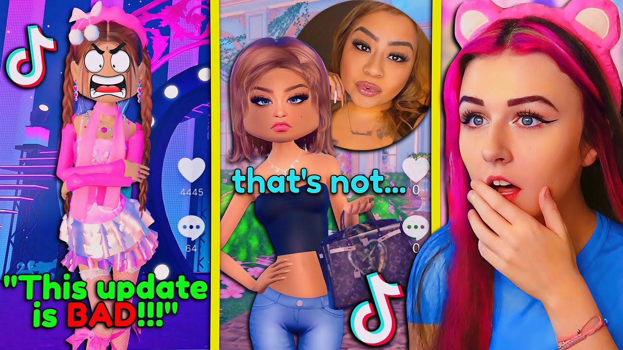 Реакция на вирусные TikTok нового обновления в стиле DRESS TO IMPRESS! | ROBLOX