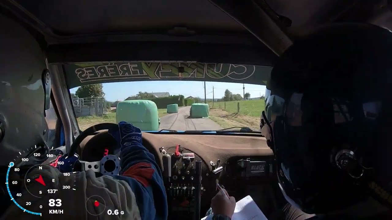 Rallye des vallées 2024 ES2 6ième temps MOREL Nicolas   LAMBERT Jordan