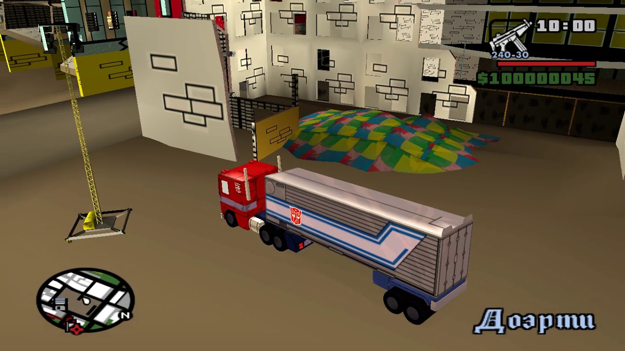 Optimus Prime from Transformers Devastation  in gta sa