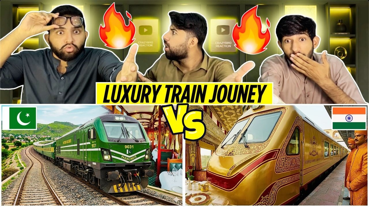 Reaction On Luxury Train Journey In India vs Pakistan | Pakistani Reaction 🇵🇰❤️🇮🇳