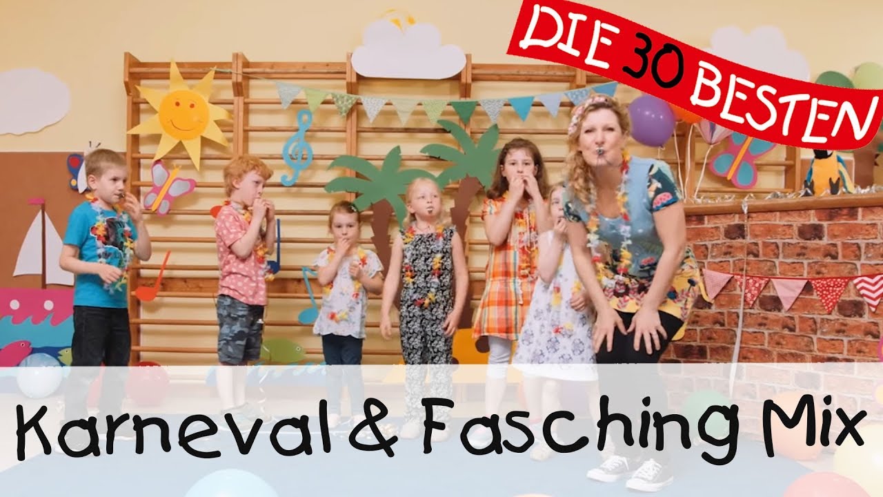 Karneval & Fasching - Der beste Kinderliedermix 🎉 || Kinderlieder zum Mitsingen, Tanzen und Bewegen