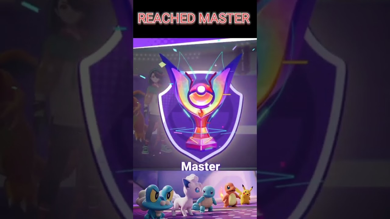 When you reach MASTER in pokemon unite 