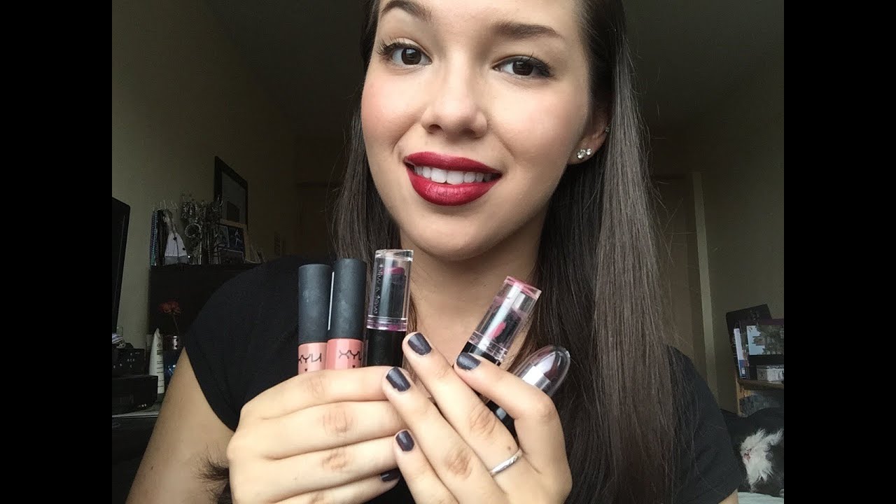 ASMR - Lipstick/Lip Gloss Application (Up Close Whispers & Some Kisses)