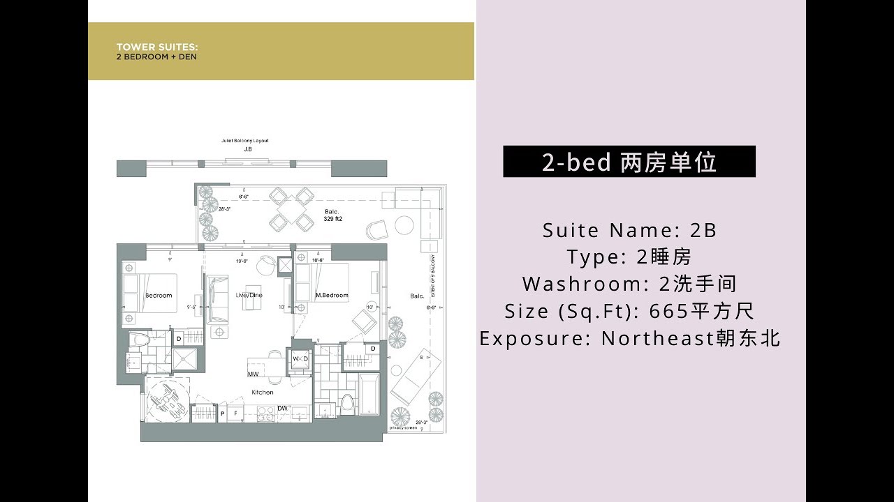 7 Grenville St - YC Condos - 2 bed/2 bath/665 sqf - Toronto Condo Tour 2020