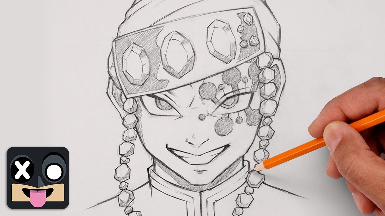How To Draw Anime | Tengen Uzui | Demon Slayer Step by Step Sketch Tutorial