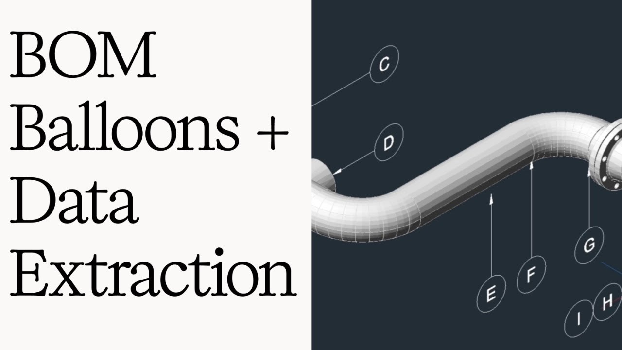 Can You Make a Piping BOM This Easily in AutoCAD?