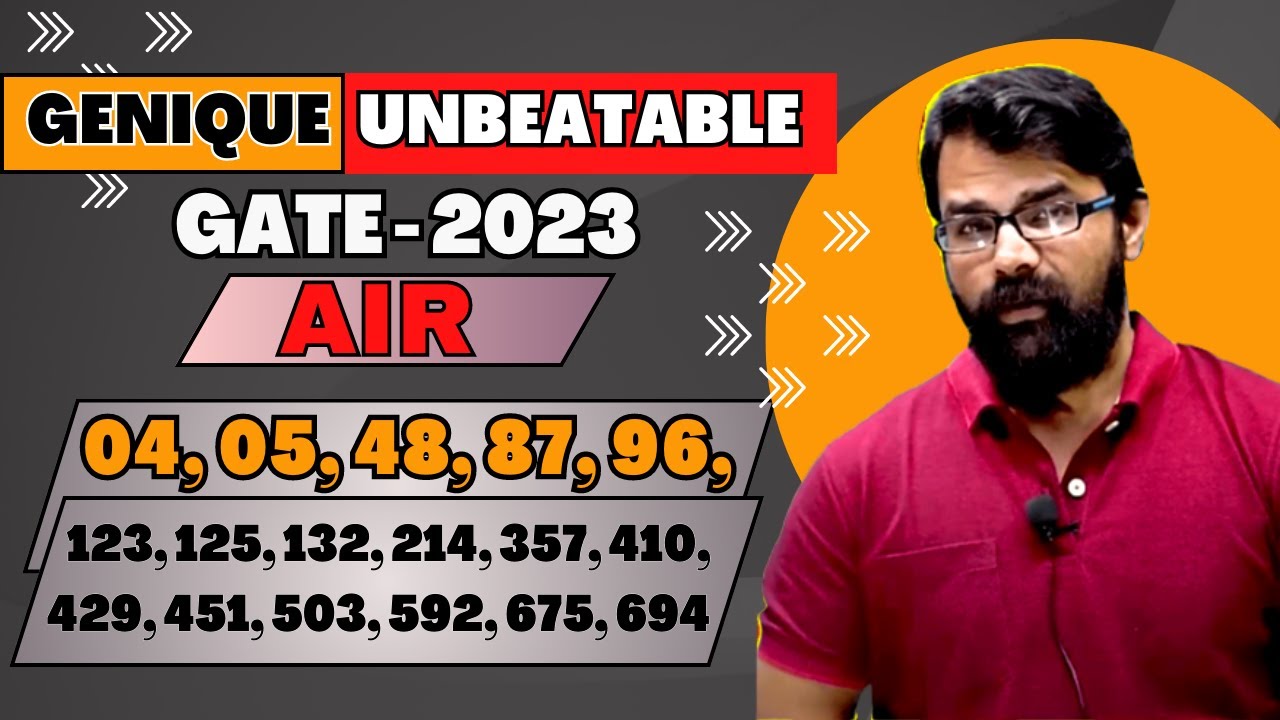 Live Interaction | Genique Unbeatable | GATE 2023 EE EC IN Result | Another Milestone Created