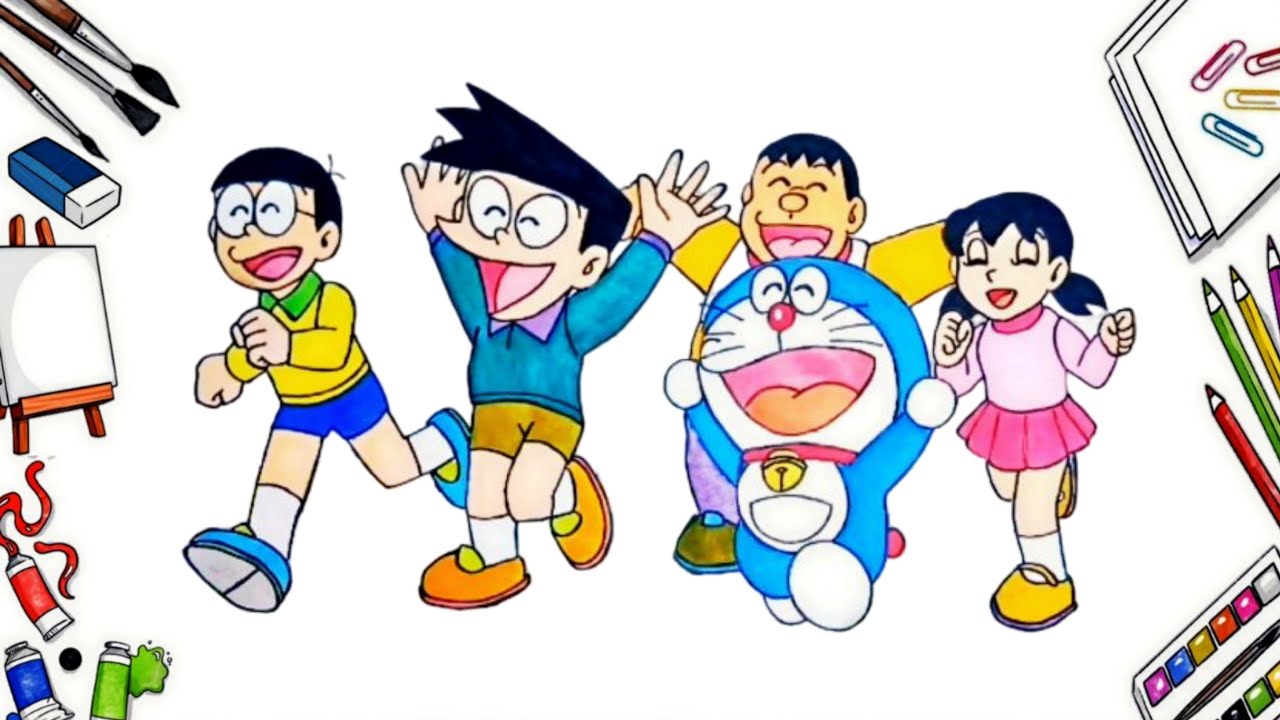 Menggambar DORAEMON Mudah
