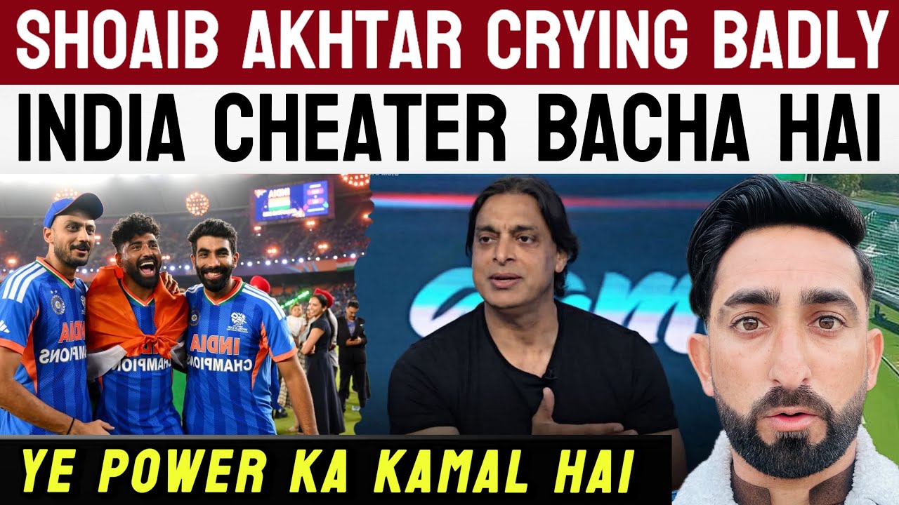 Shoaib Akhtar Crying After India’s Victory India Cheater Bacha Hai 