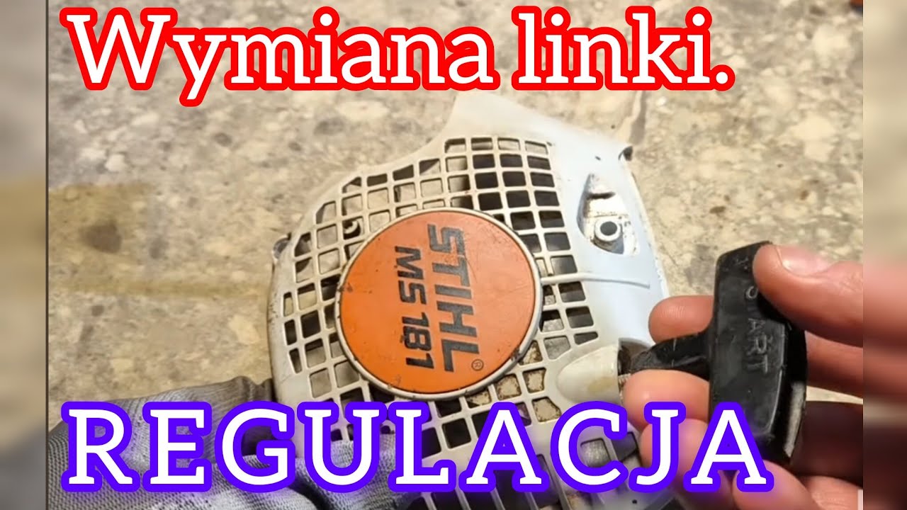 Stihl MS181 MS211 linka szarpaka rozrusznika, problemy z uruchomieniem, gaźnik regulacja
