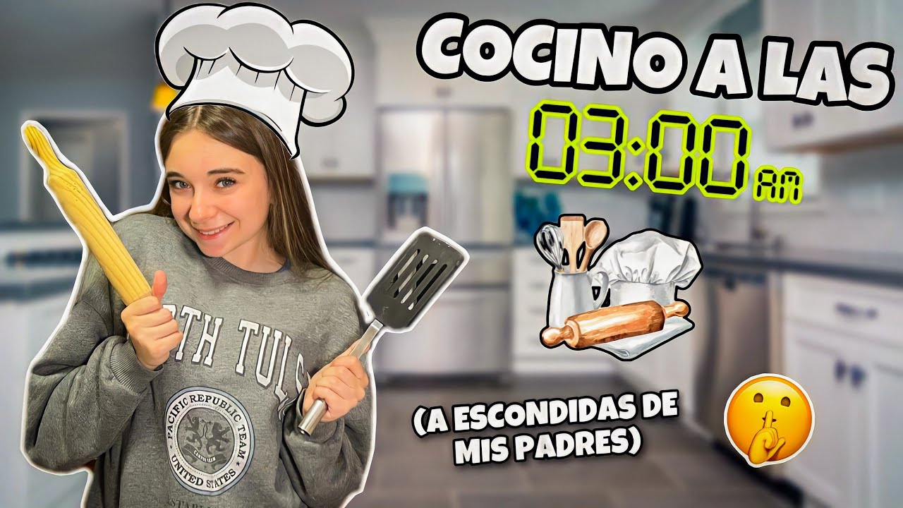 Cocinando A LAS 3 DE LA MAÑANA a ESCONDIDAS de mis PADRES