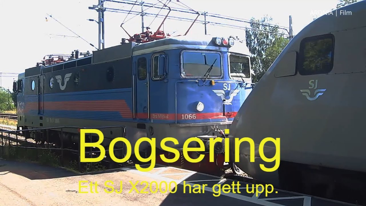2009-08-19 TRASIGT SJ X2000-TÅG BÄRGAS - Men vilken station sker detta på?