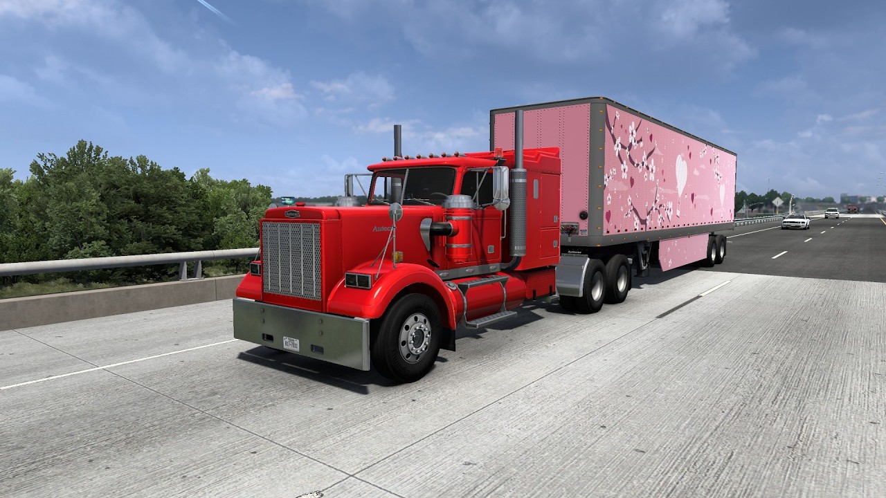 American Truck Simulator [1.58]. Autocar series AT. Ruteo de Dallas  a Abilene. Hearts in Bloom