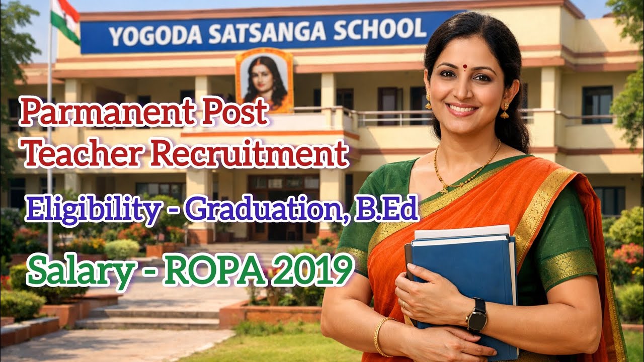 Yogoda Satsanga Schools Teachers Vacancy | Teachers Recruitment | West Bengal Job Vacancy