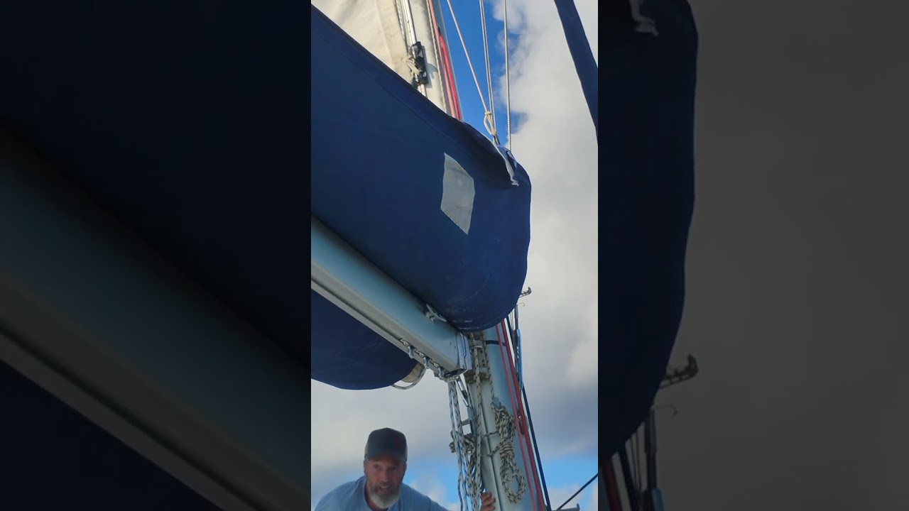 Tightening Battons on Lagoon 440 under way from Puerto Rico to East Coast Florida 