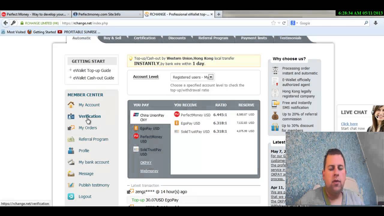 Perfect Money how to Deposit and Withdraw the money