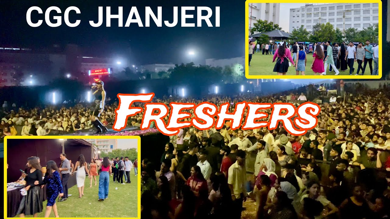 CGC Jhanjeri Fresher's Party😍| Sunburn Ft.Candice Redding | College Life | Fresher Party| CGC Campus