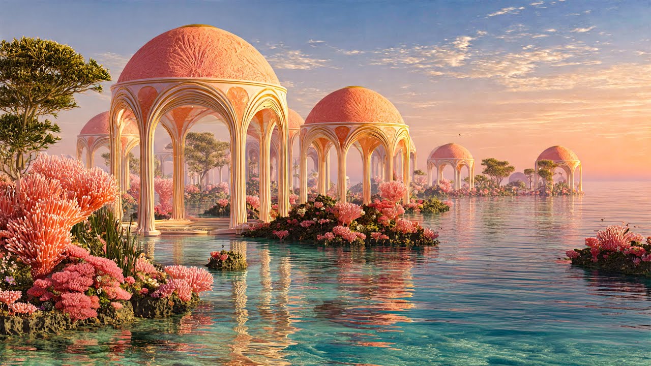 The Rose Pavilion of the Water Realm | 4K Dream Architecture